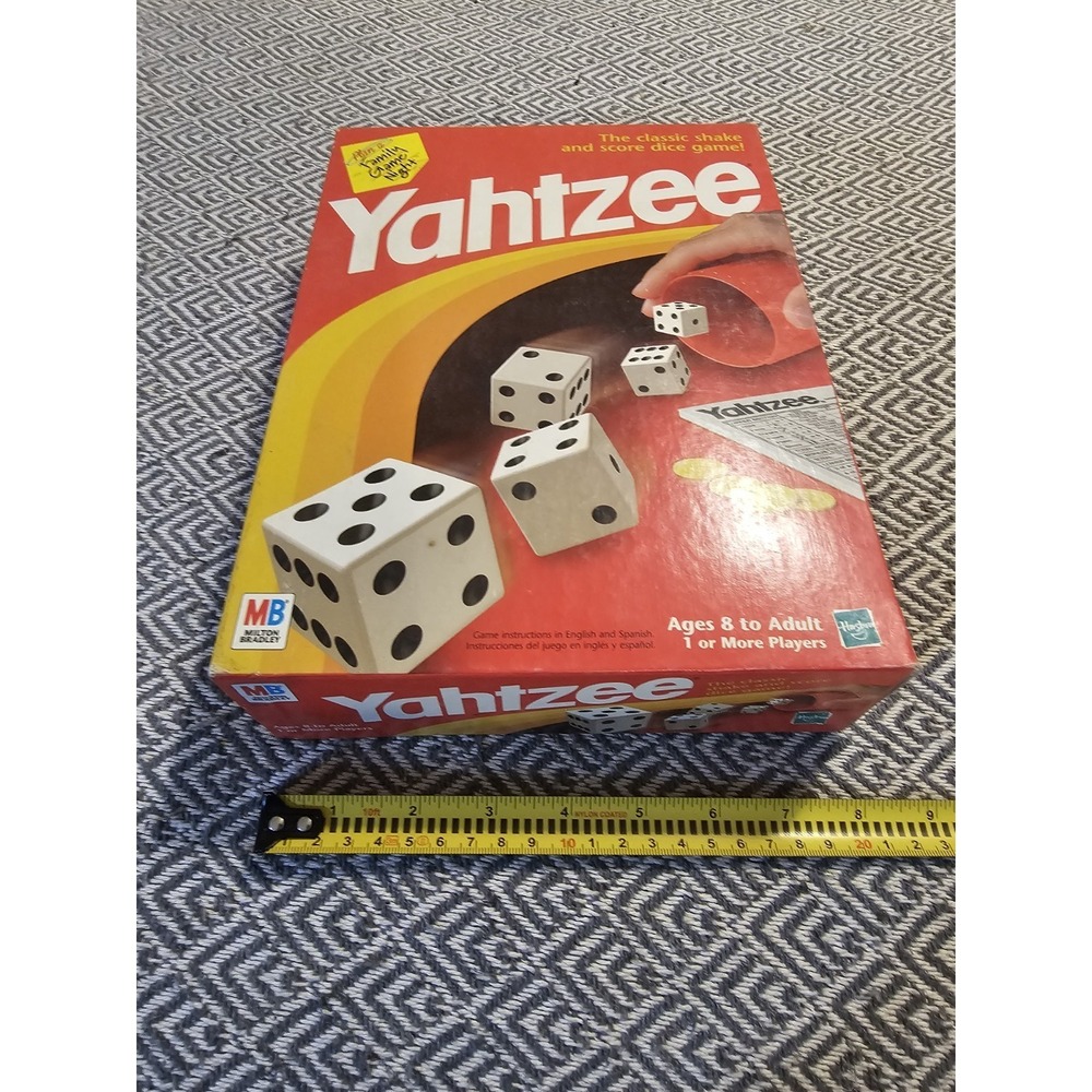 Vintage 1998 Milton Bradley Yahtzee Dice Game See Description